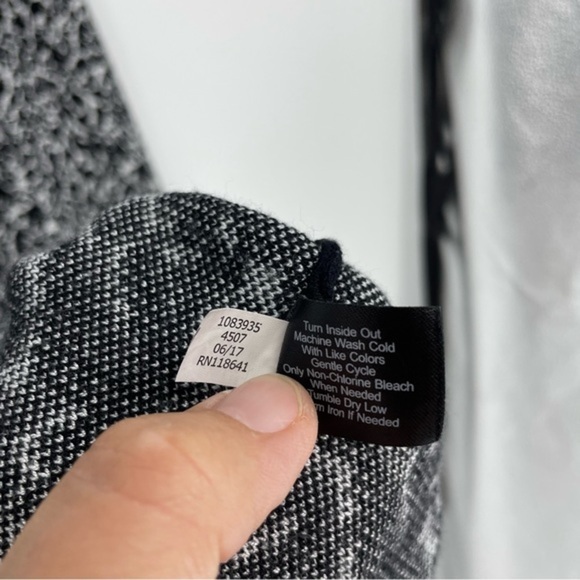 Lane Bryant Animal Print Sweater Skirt Womens Plus 18/20 Black/White Winter - Picture 5 of 9